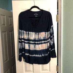 American Eagle Tie Dye Top